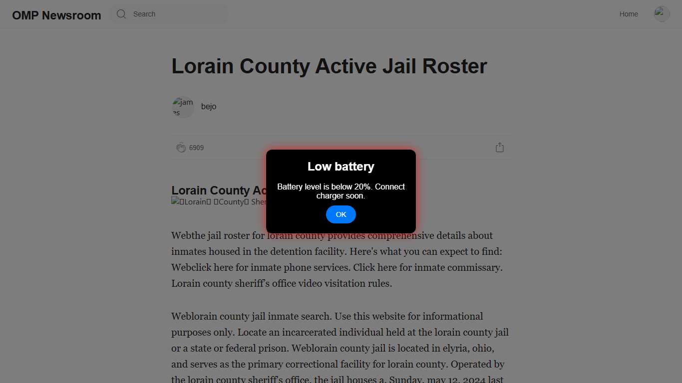 Lorain County Active Jail Roster
