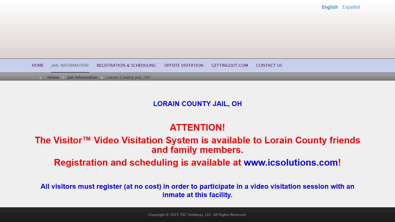 Lorain County Jail, OH - The Visitor by ICSolutions